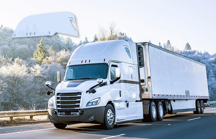 PDCPD Air Deflector for Heavy-Duty Commercial Vehicles.