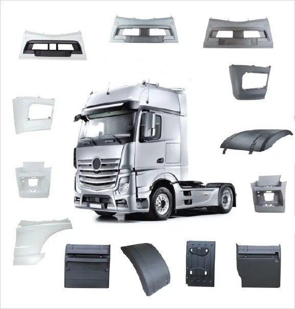 PDCPD vs FRP Special Vehicle Parts. custom PDCPD construction vehicle bumpers. impact-resistant PDCPD fenders, durable PDCPD construction vehicle parts, PDCPD exterior low maintenance