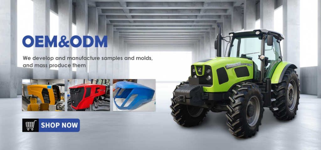 Matching exterior parts for agricultural machinery and construction machinery